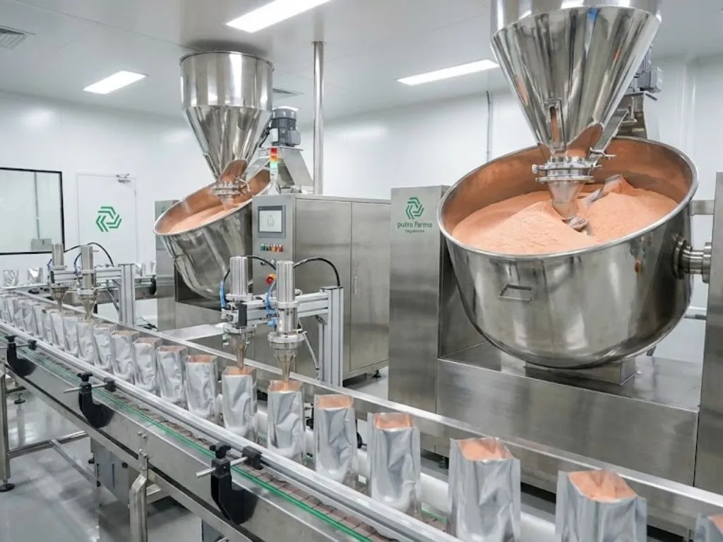 Contract manufacturing process at a factory